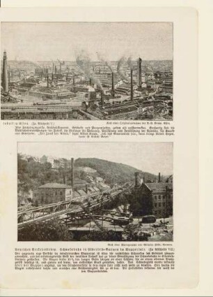 Deutsches Verkehrsleben. Schwebebahn in Elberfeld-Barmen im Wuppertale