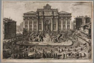 Veduta in prospettiva della gran Fontana dell'Acqua detta di Trevi Architettura di Nicola Salvi