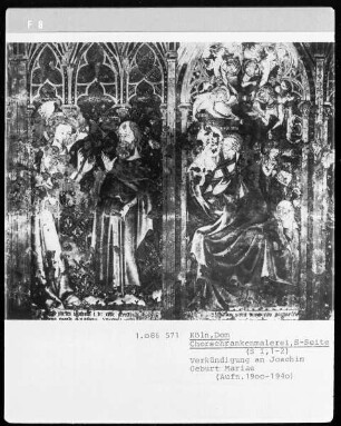 S I, Szene 1-3: Verkündigung an Joachim, Geburt Mariens, Verkündigung an Maria