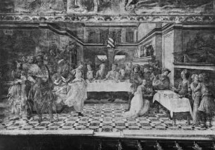 Szenen aus dem Leben des heiligen Stephanus und Johannes des Täufers — Kapelle — Geburt des Täufers, Namensgebung durch Zacharias, Johannes in der Wüste, Predigt in der Wüste, Johannes betet in der Wüste, Abschied von den Eltern, Salome empfängt das Haupt des Täufers, Gastmahl des Herodes und Tanz der Salome, Salome vor Herodias