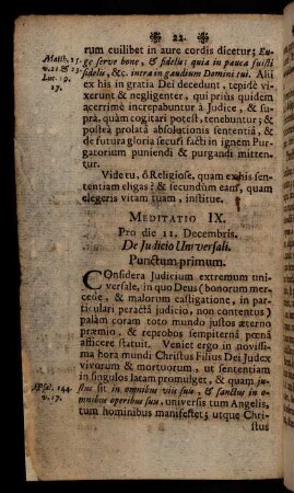 22-36, Meditatio IX. - XVI.
