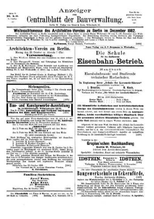 Anzeiger zum Zentralblatt der Bauverwaltung, No. 42