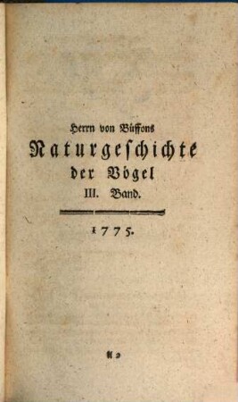 Herrn von Büffons Naturgeschichte der Vögel, 3