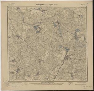 Section Schwepnitz - Lipsa aus: Topographische Karte (Meßtischblätter) Sachsen