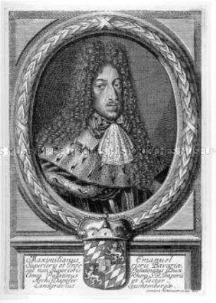 Porträt des Maximilian II. Emanuel Kurfürst von Bayern