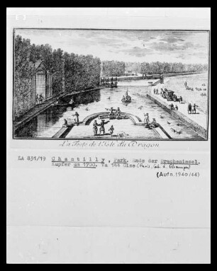 Chantilly, Park, Ende der Dracheninsel