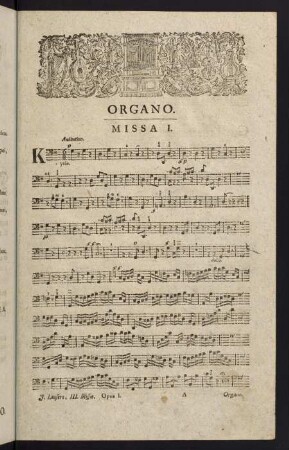 1-22, Organo. Missa I. - Missa III.