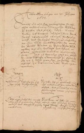 Actum Gerstungen am 27t. Julij anno 1658.