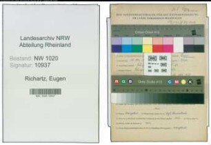 Entnazifizierung Eugen Richartz , geb. 28.05.1911 ()