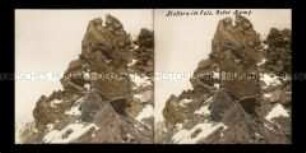 Bergsteiger beim Klettern auf der Kempspitze