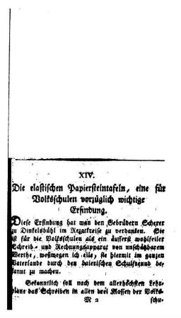 Die elastischen Papiersteintafeln, eine für Volksschulen vorzüglich wichtige Erfindung
