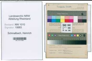Entnazifizierung Heinrich Schmalbach , geb. 20.10.1892 (Kaufmann)
