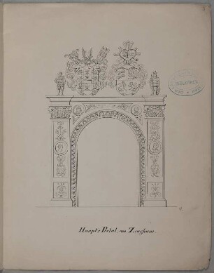 Küstrin [Kostrzyn]: Zeughaus: Hauptportal
