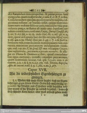 Caput XVII. Wie die widersetzlichen Eigenbehörigen zu zwingen