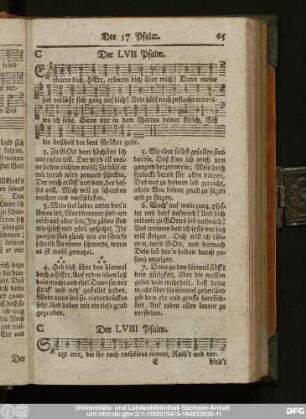 Der LVII Psalm.
