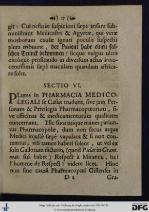 Sectio VI.