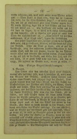 124. Einige Begriffserklärungen