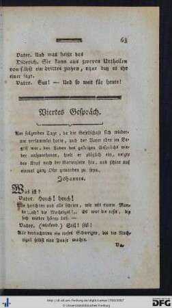Viertes Gespräch.