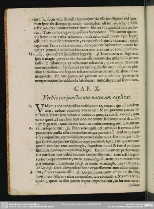 Cap. X. Verbis coniunctorum naturam explicat