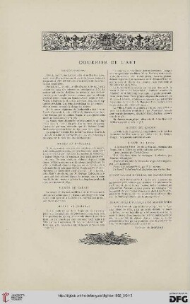 Courrier de l'art