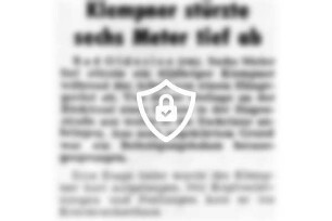 Klempner stürzte sechs Meter tief ab