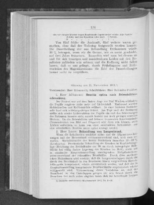 Sitzung am 21. November 1911.
