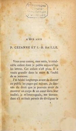 La confession de Claude