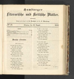 Nummer 97. Montag, den 12. August
