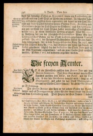 Die freyen Aemter