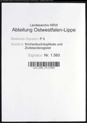Kirchenbuchduplikate der katholischen Gemeinde (GHT 1860-1862). (Gemeinde: Benninghausen, katholische Gemeinde)