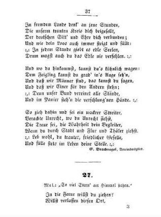 27. Mel.: "So viel Stern' am Himmel stehen"