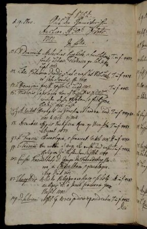 Aus der Hannöverischen Auction, d. 30t. Octobr. 1752.