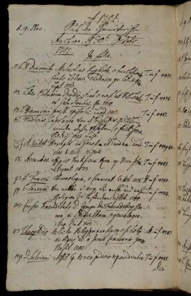 Aus der Hannöverischen Auction, d. 30t. Octobr. 1752.