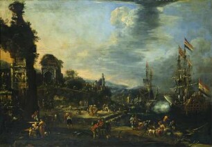 Ein Seehafen