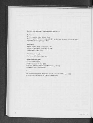 Im Juni 1993 veröffentlichte Statistische Berichte