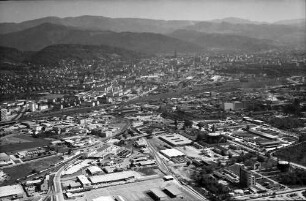 Freiburg: Stadtbild, aus Richtung Industriegebiet Nord