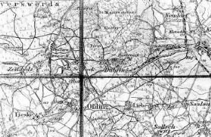 Wittichenau-Dubring. Karte, 1:100.000