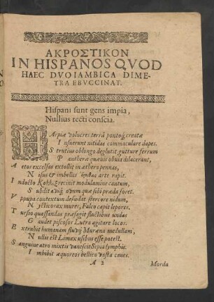 Hispani sunt gens impia, Nullius recti conscia.