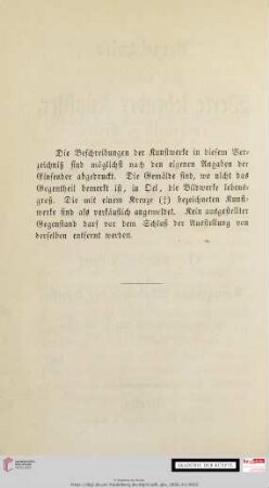 [Die Beschreibungen der Kunstwerke]