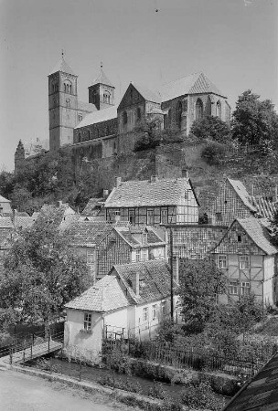 Quedlinburg. Stiftskirche St. Servatius, Blick von der Wassertorstraße?