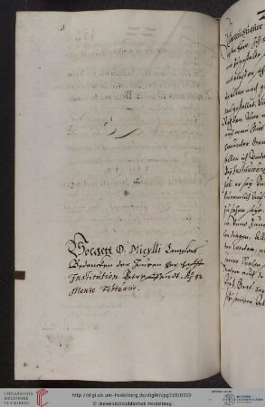 Julius Micyllus, Gutachten zur Erziehung des Kurprinzen Friedrich von der Pfalz