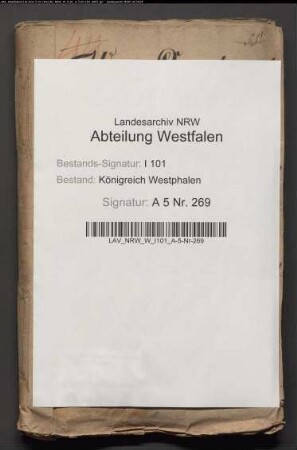 Ausmittelung und Ablieferung des Revenuenzehntels vom Kollegiatstift St. Marien, Bielefeld