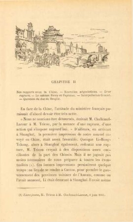 Chapitre II. Nos rapports avec la Chine. - ...