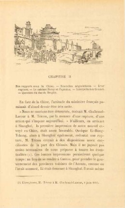 Chapitre II. Nos rapports avec la Chine. - ...
