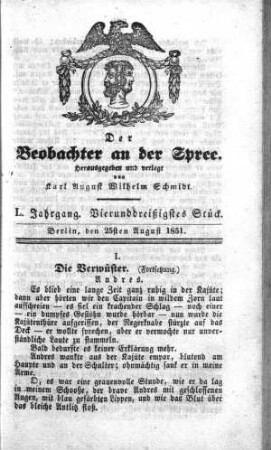 34. Stueck, 25. August 1851