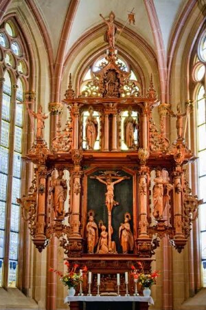 Deutschland. Niedersachsen. Goslar. UNESCO Weltkulturerbe. Marktkirche Sankt Cosmas und Sankt Damian. Genannt Goslär Dom. Barock Altar