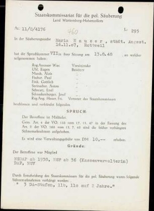 Hauser, Maria
