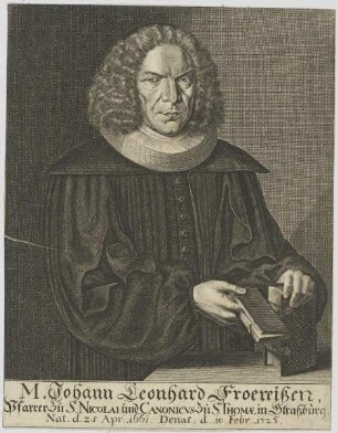 Bildnis des Johann Leonhard Froereisen