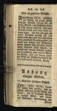 Anhang einiger Gebete