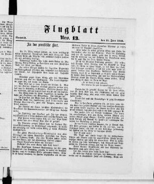 Flugblatt. 1849-1849
